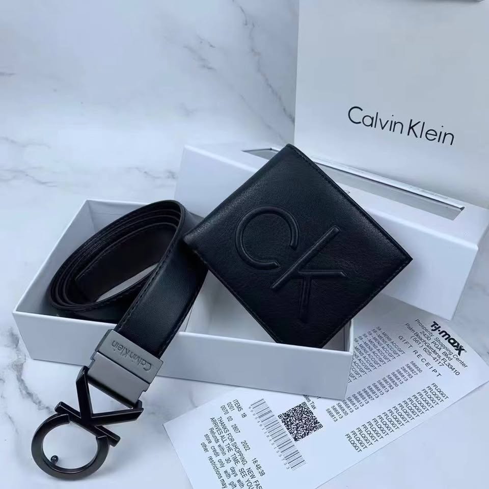 Calvin Klein Set ( Belt & Wallet )