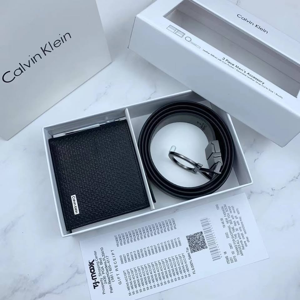 Calvin Klein Set ( Wallet & Belt )