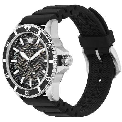 Emporio Armani Meccanico AR60062 Automatic Watch – Black Skeleton Dial