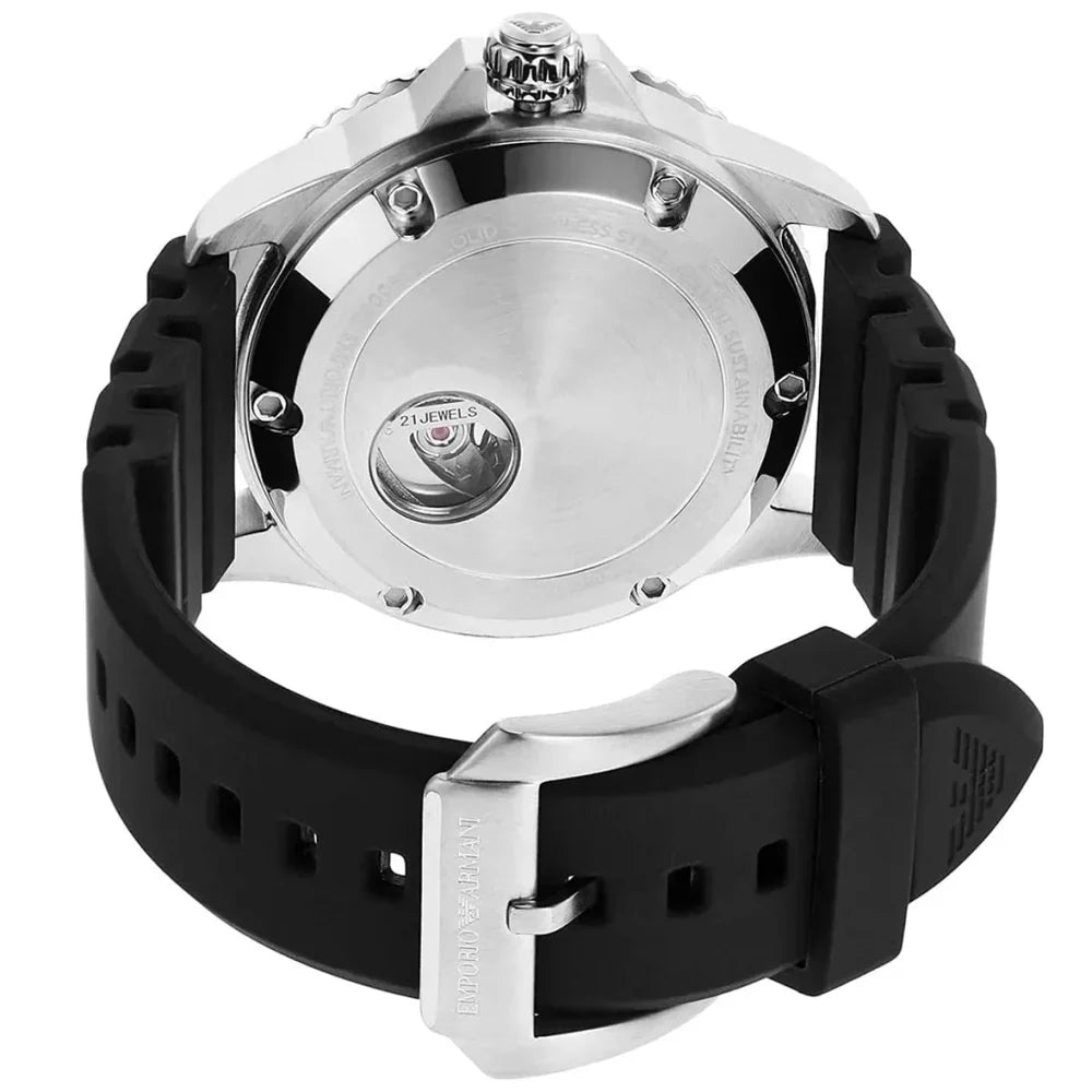 Emporio Armani Meccanico AR60062 Automatic Watch – Black Skeleton Dial
